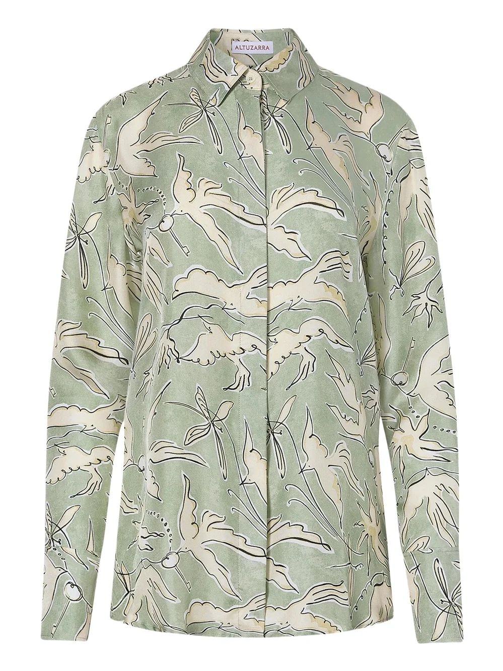 Chika Printed Silk Top