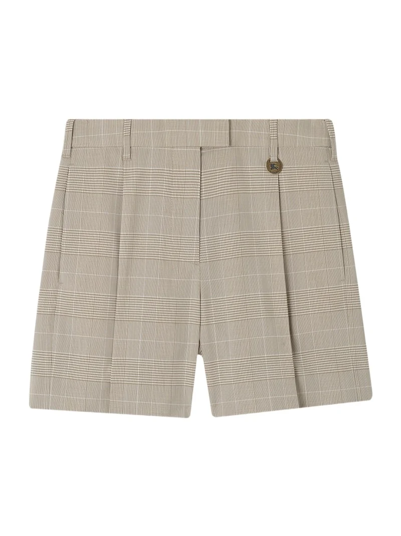 Burberry Raina Glen Plaid Wool Shorts