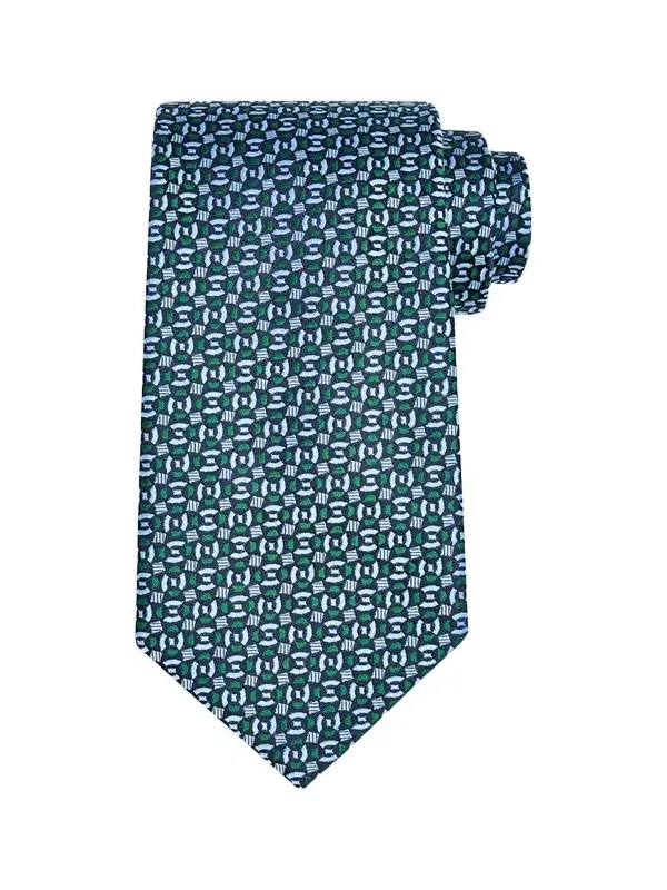 Men's Petite Geometric Silk Tie