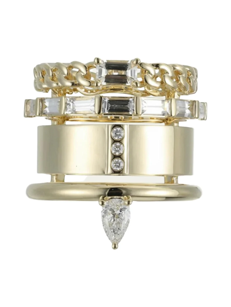 Type Jewelry 14K Yellow Gold Type Stack Ring