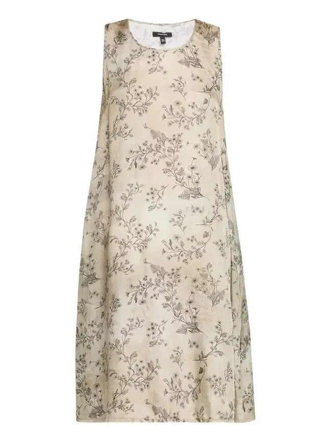 Floral Sleeveless Midi Dress Floral Sleeveless Midi Dress