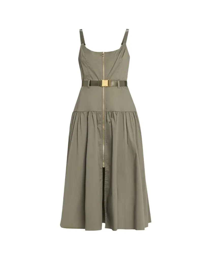 L'Agence Rima Belted Midi Dress