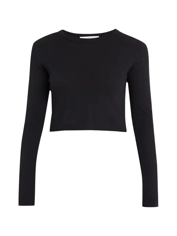 Long Sleeve Cropped Baby Tee Long Sleeve Cropped Baby Tee
