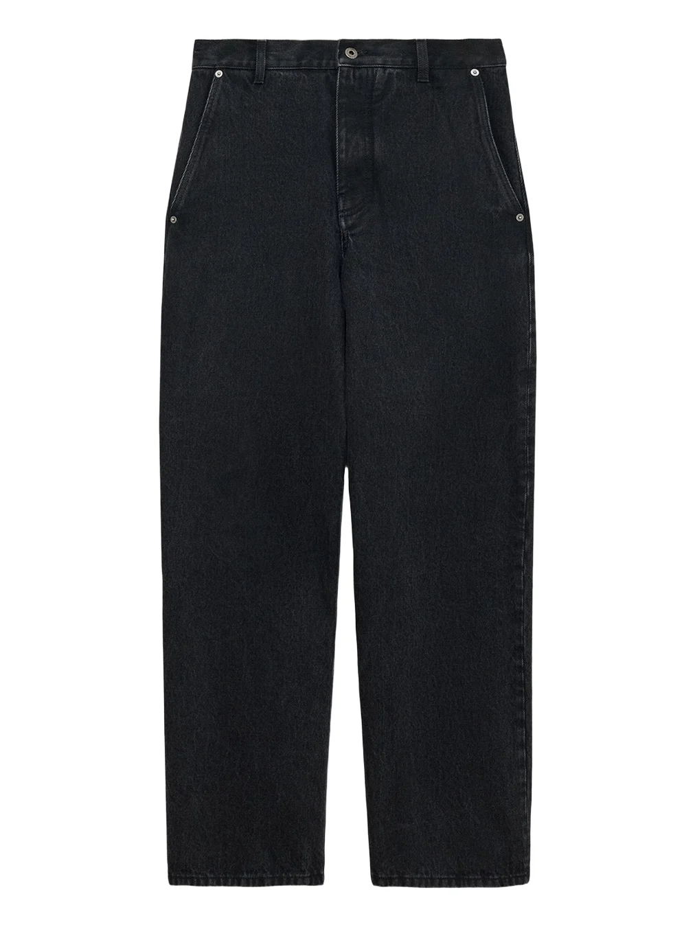 Men's Leather-Patch Straight-Leg Jeans Men's Leather-Patch Straight-Leg Jeans