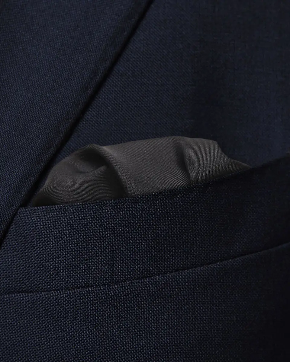 Eton White Silk Pocket Square | Thumbnail 3