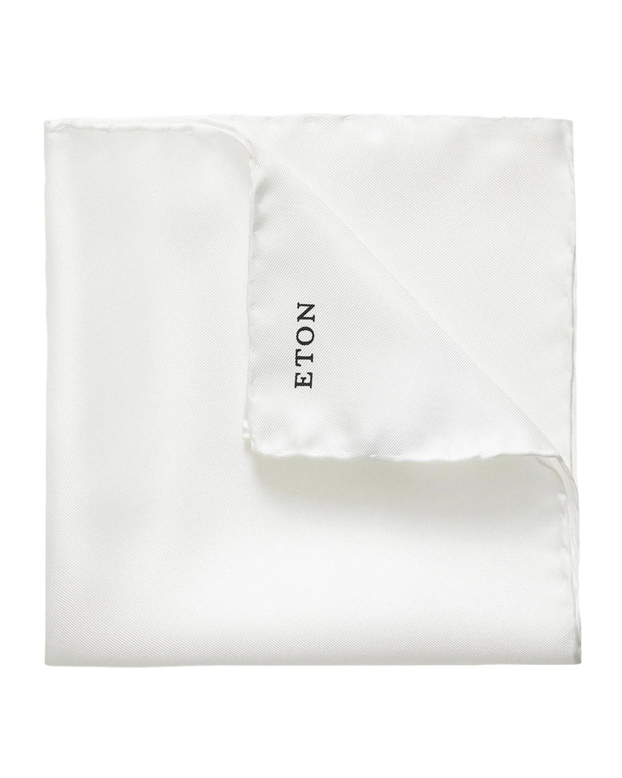 White Silk Pocket Square White Silk Pocket Square