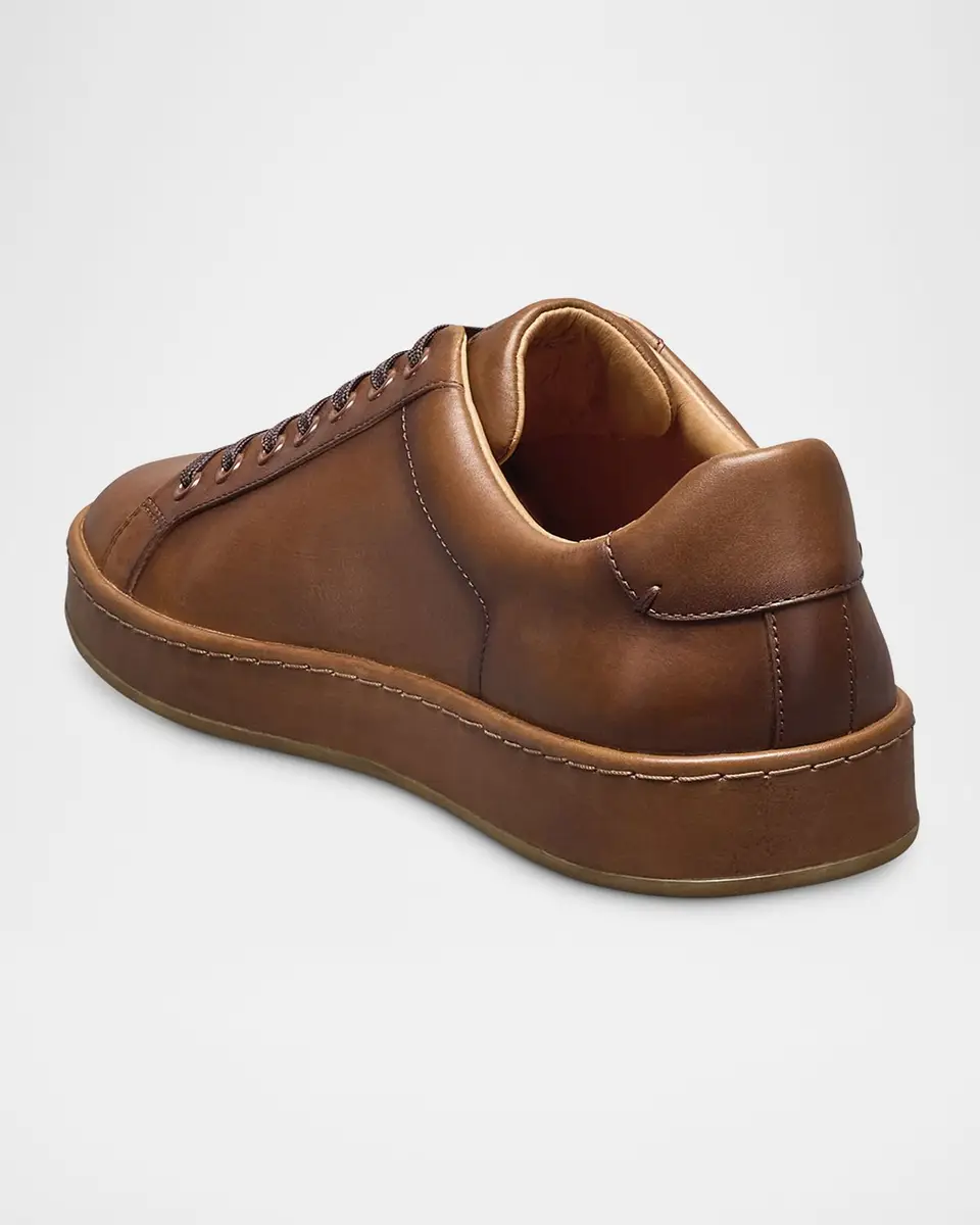 Allen Edmonds Men's Barnes Leather Low-Top Sneakers | Thumbnail 3
