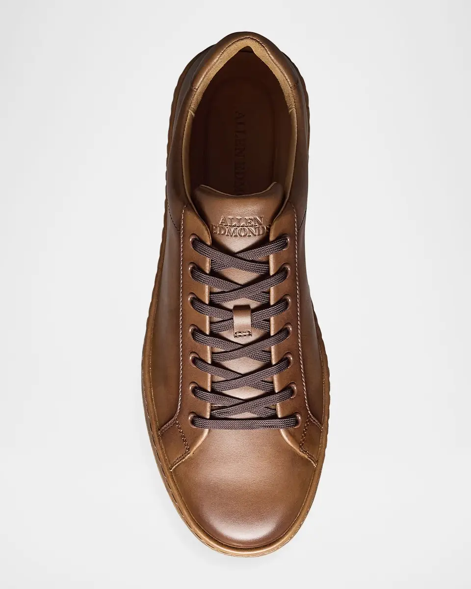 Allen Edmonds Men's Barnes Leather Low-Top Sneakers | Thumbnail 4