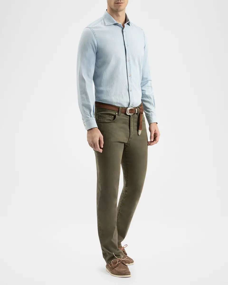 Boglioli Men's 5-Pocket Twill Pants | Thumbnail 2 Boglioli Men's 5-Pocket Twill Pants | Thumbnail 2