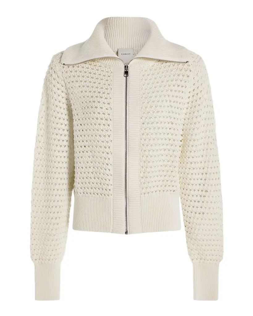 Varley Eloise Full-Zip Knit Jacket | Image 1 Varley Eloise Full-Zip Knit Jacket | Image 1