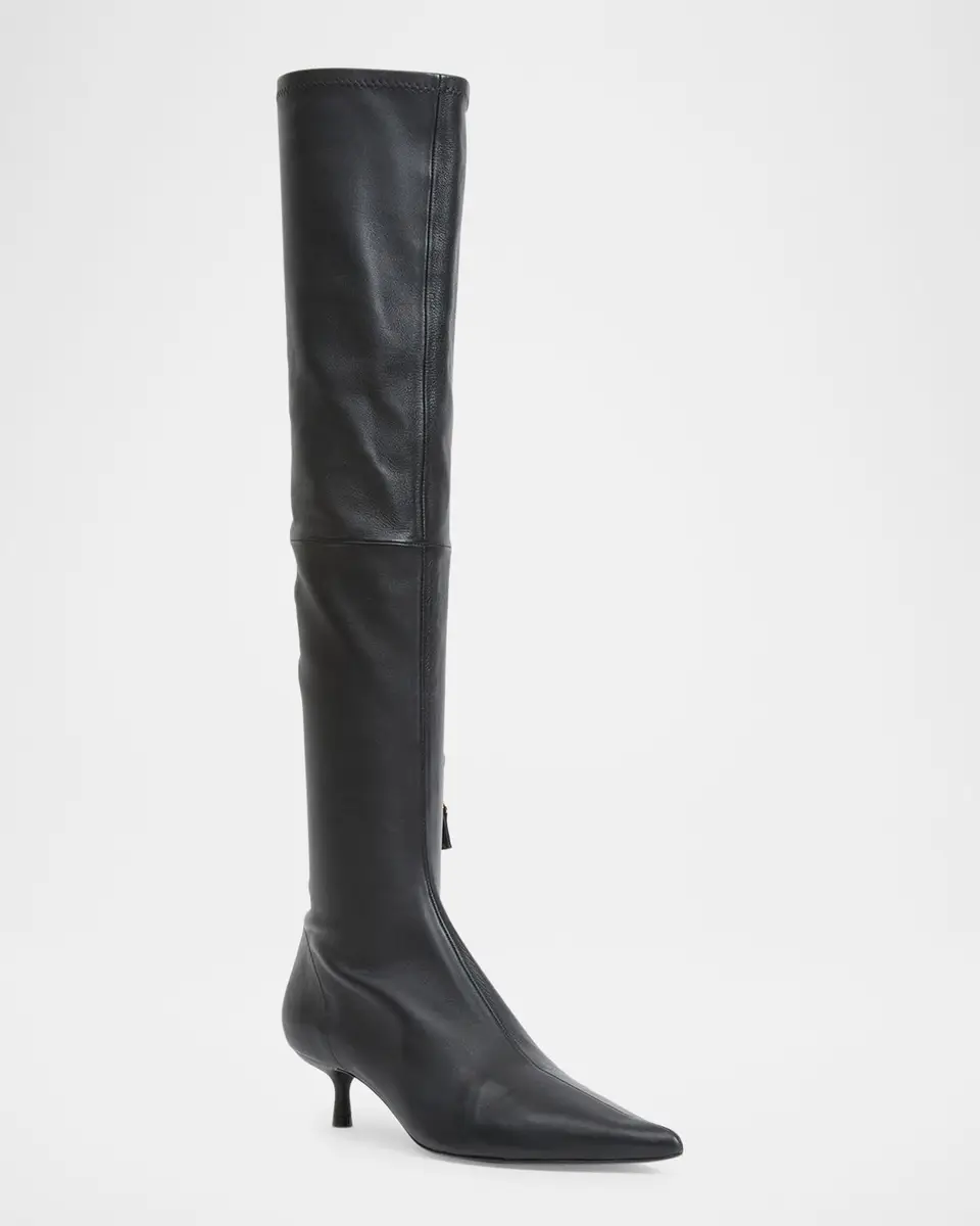 Simkhai Joni Stretch Leather Over-The-Knee Boots | Thumbnail 2 Simkhai Joni Stretch Leather Over-The-Knee Boots | Thumbnail 2