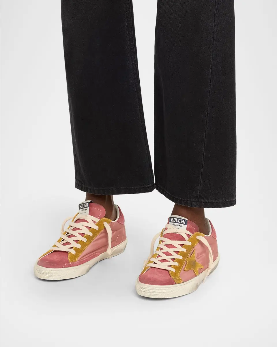 Golden Goose Super-Star Nylon and Suede Low-Top Sneakers | Thumbnail 2