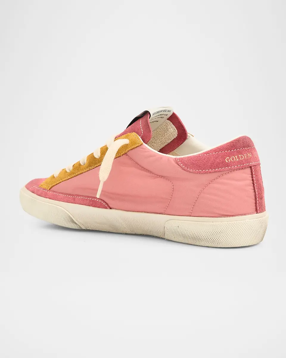 Golden Goose Super-Star Nylon and Suede Low-Top Sneakers | Thumbnail 4