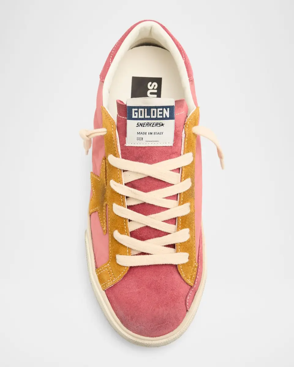 Golden Goose Super-Star Nylon and Suede Low-Top Sneakers | Thumbnail 6