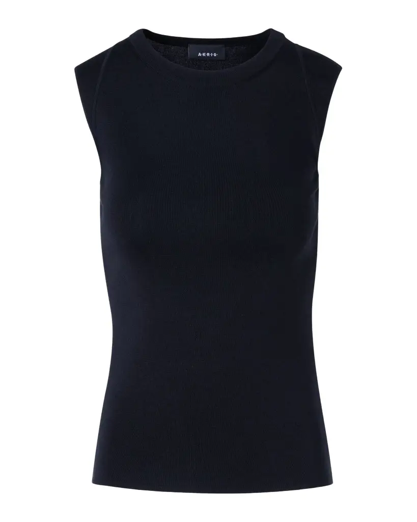 Akris Crewneck Stretch Silk Knit Top | Image 1 Akris Crewneck Stretch Silk Knit Top | Image 1