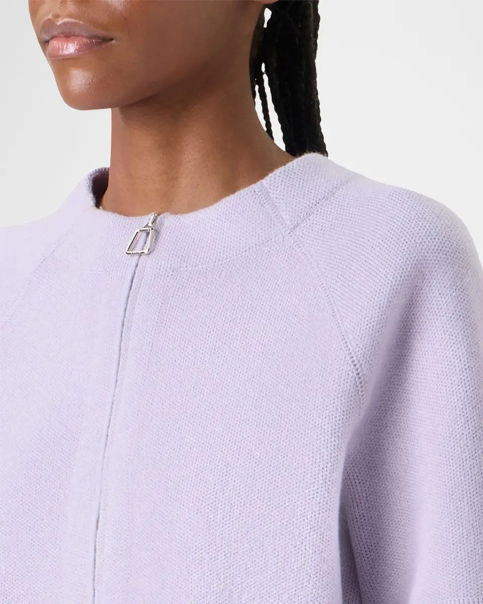 Akris Cashmere Pique Zipped Cardigan | Thumbnail 5 Akris Cashmere Pique Zipped Cardigan | Thumbnail 5