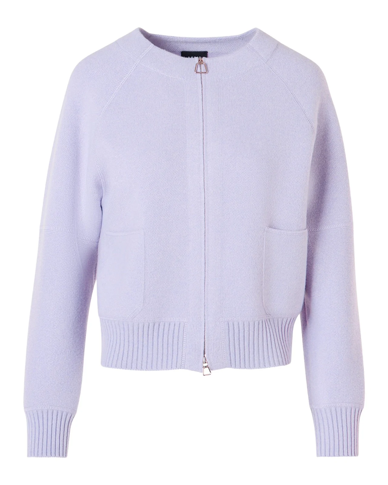 Akris Cashmere Pique Zipped Cardigan