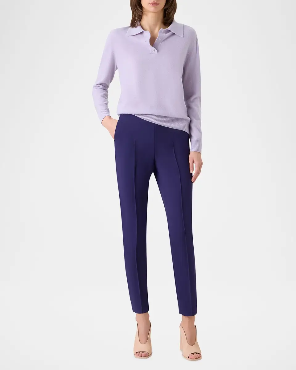 Akris Cashmere Knit Polo Sweater | Thumbnail 2