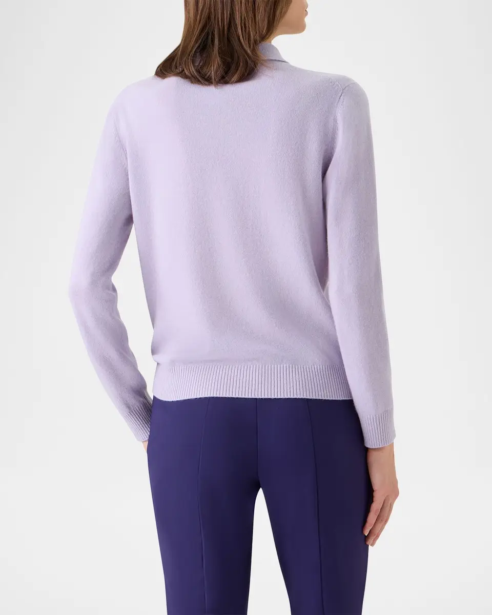 Akris Cashmere Knit Polo Sweater | Thumbnail 3