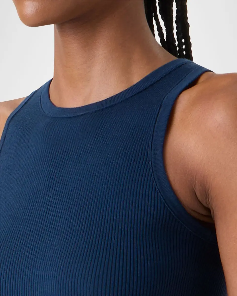 Akris Silk-Cotton Sleeveless Rib-Knit Top | Thumbnail 5 Akris Silk-Cotton Sleeveless Rib-Knit Top | Thumbnail 5