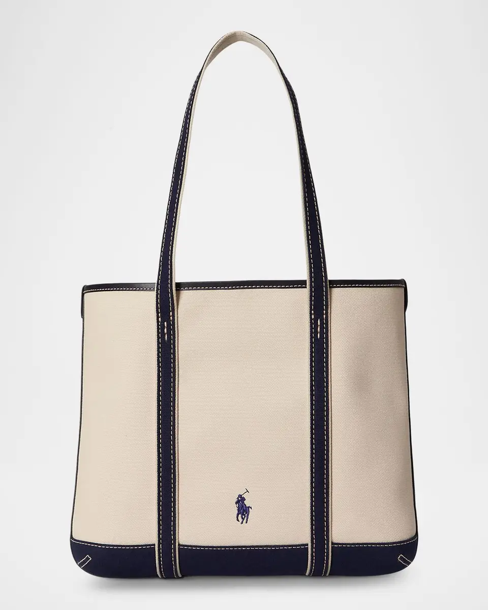 Polo Ralph Lauren Polo Bear Small Canvas Shopper Tote Bag | Thumbnail 2 Polo Ralph Lauren Polo Bear Small Canvas Shopper Tote Bag | Thumbnail 2