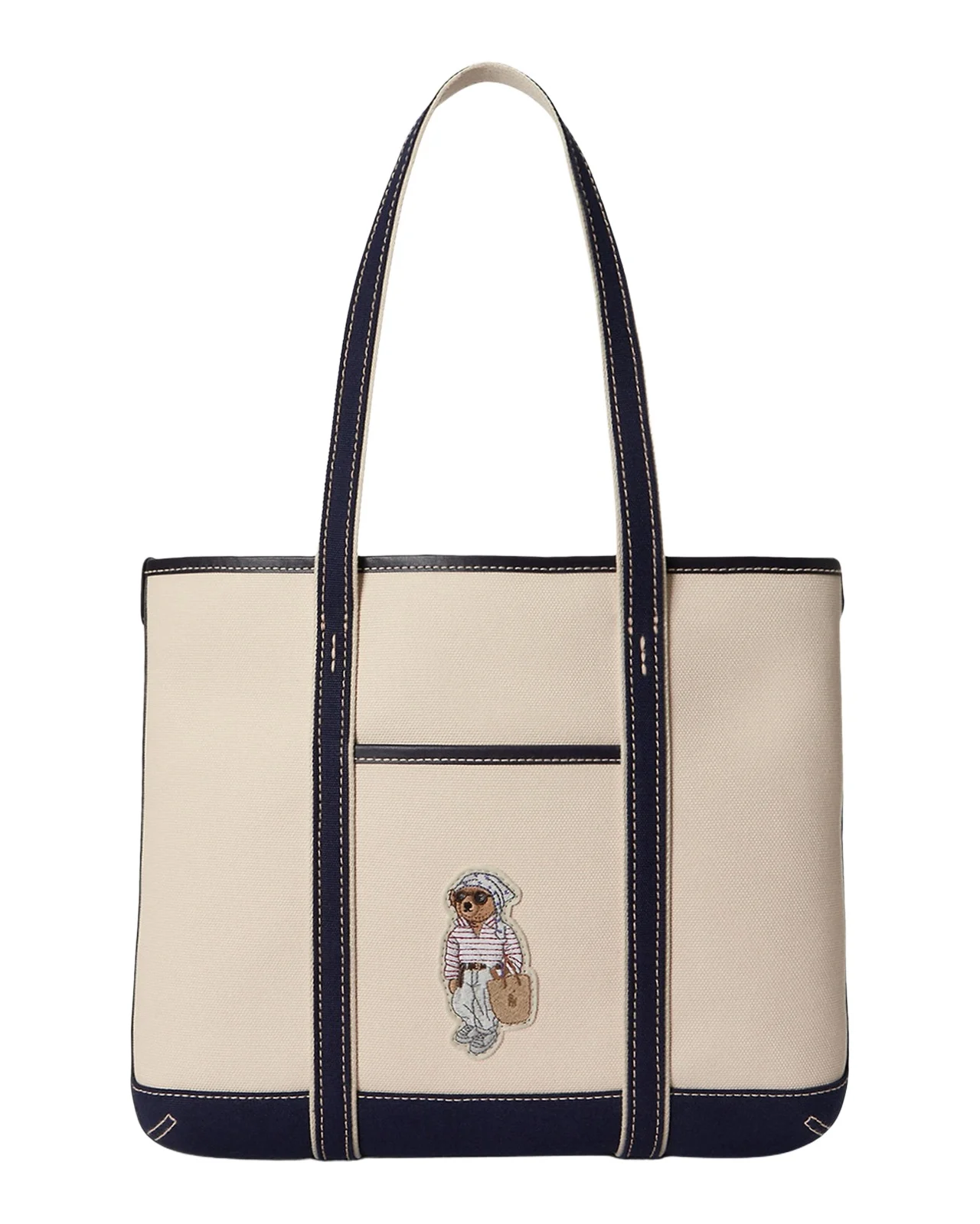 Polo Bear Small Canvas Shopper Tote Bag Polo Bear Small Canvas Shopper Tote Bag