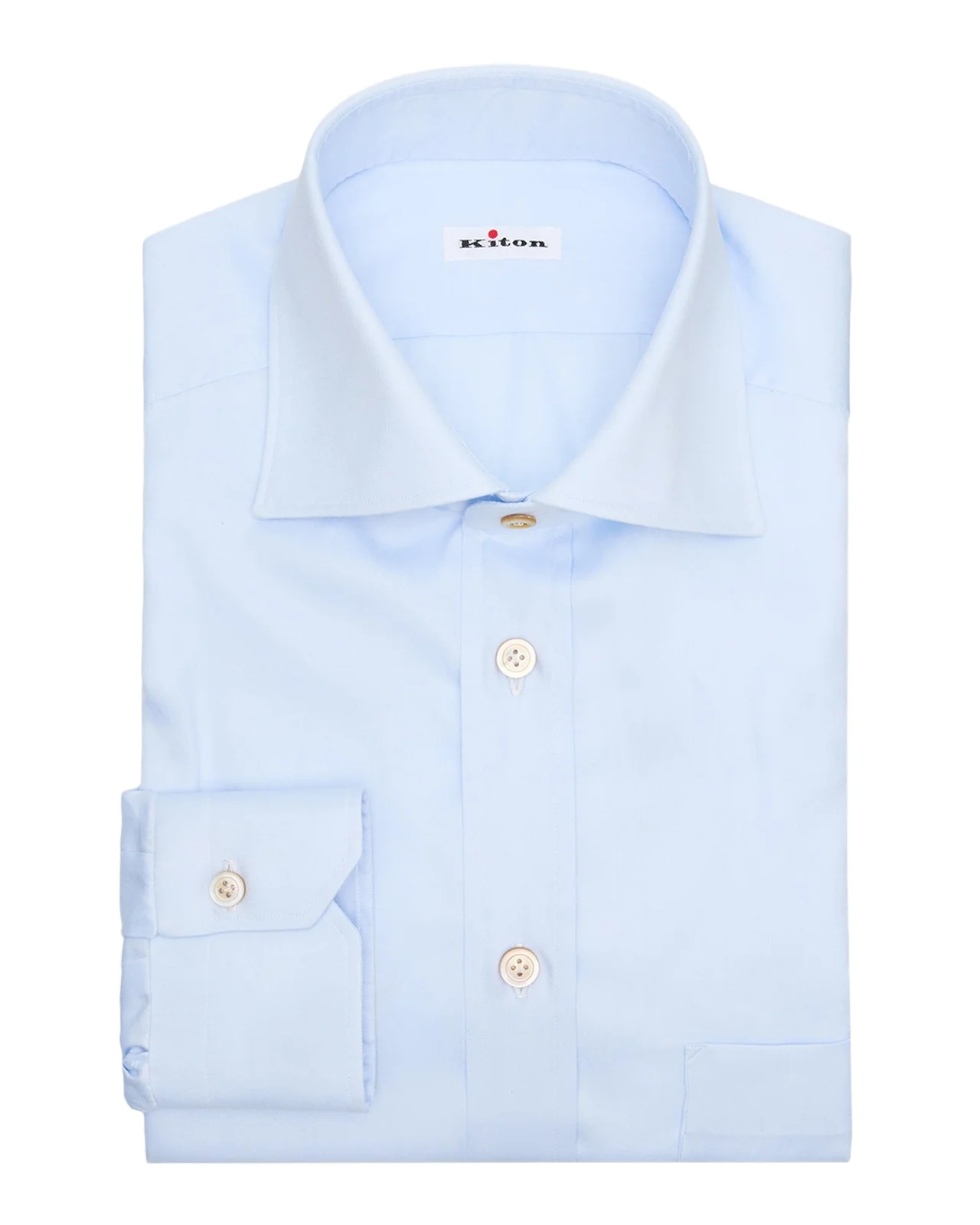 Kiton Men's Cotton Chest-Pocket Dress Shirt