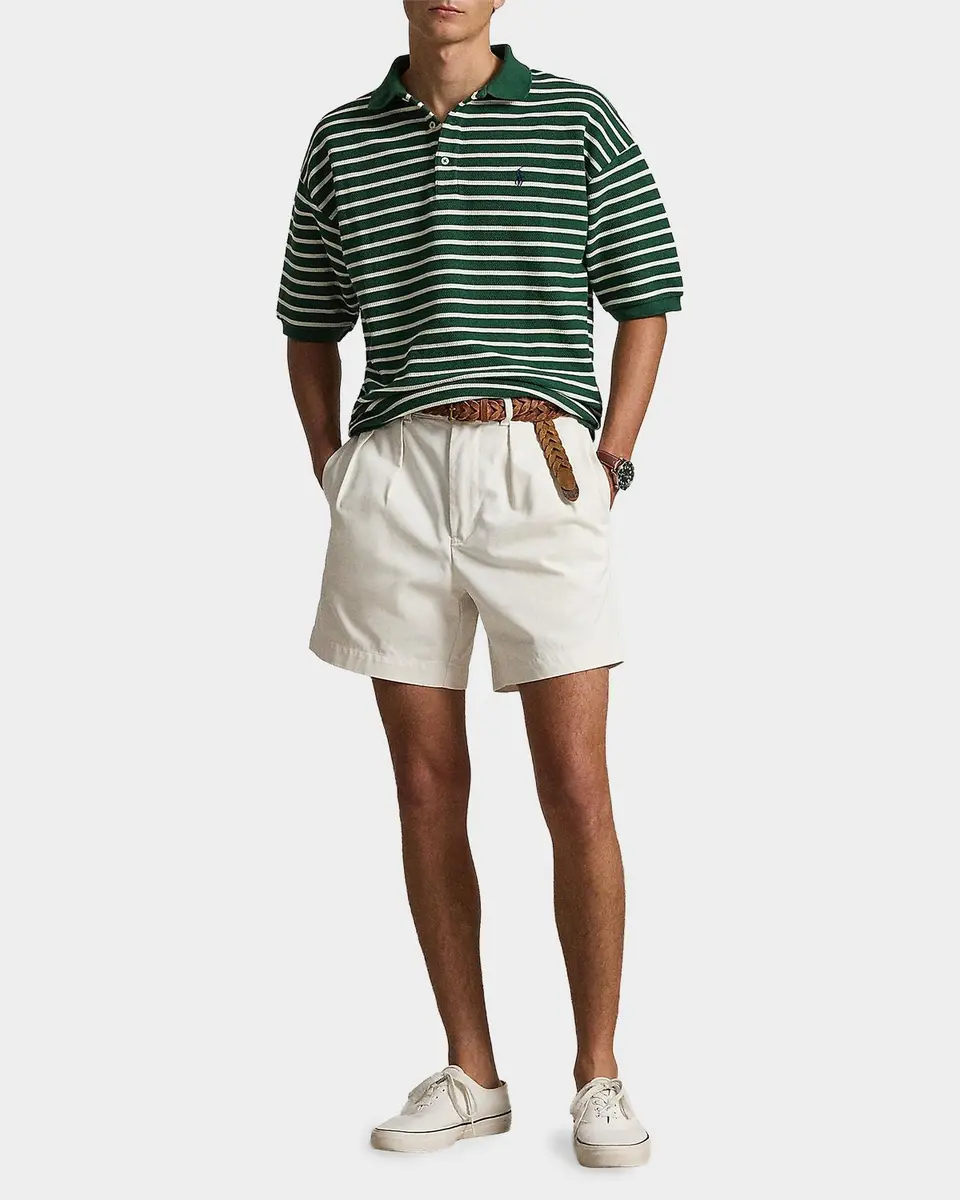 Polo Ralph Lauren Men's Relaxed Fit Stripe Textured Polo Shirt | Thumbnail 2