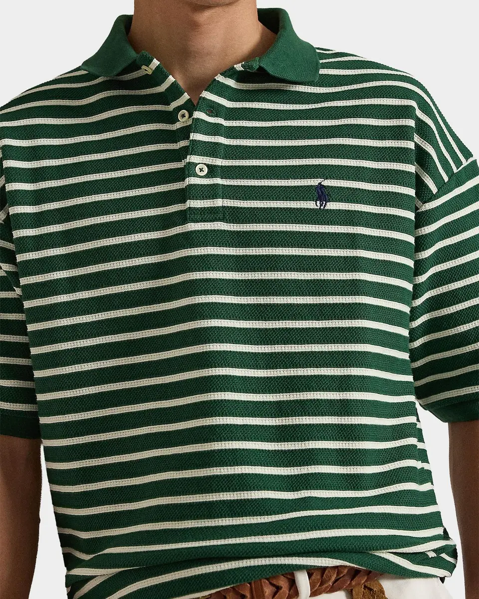 Polo Ralph Lauren Men's Relaxed Fit Stripe Textured Polo Shirt | Thumbnail 5