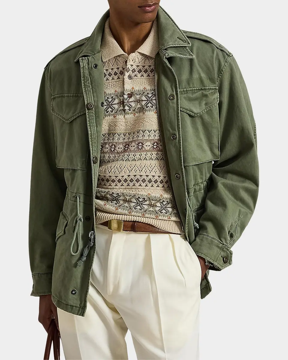 Polo Ralph Lauren Men's Fair Isle Linen-Cotton Polo Sweater | Thumbnail 6 Polo Ralph Lauren Men's Fair Isle Linen-Cotton Polo Sweater | Thumbnail 6