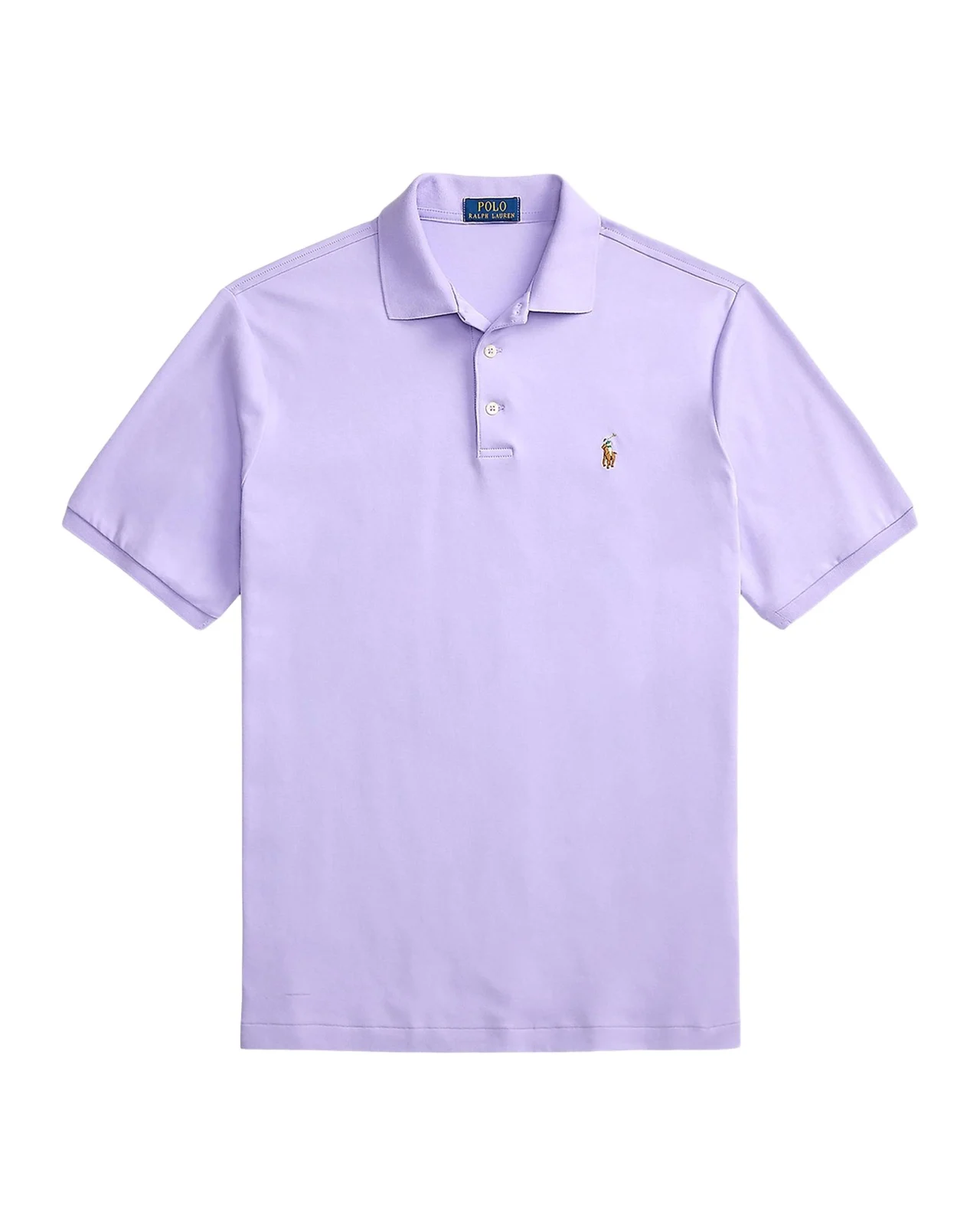 Men's Cotton Interlock Embroidered-Pony Polo Shirt Men's Cotton Interlock Embroidered-Pony Polo Shirt