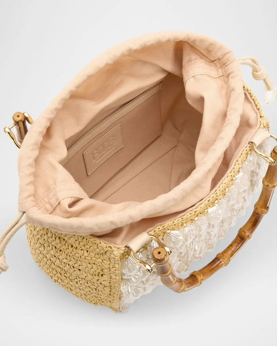 BTB Los Angeles Brielle Mini Embellished Raffia Tote Bag | Thumbnail 4
