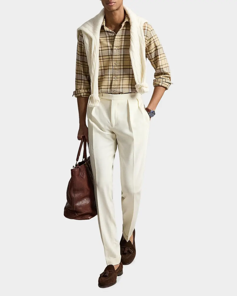 Polo Ralph Lauren Men's Classic Fit Plaid Flannel Button-Down Shirt | Thumbnail 2