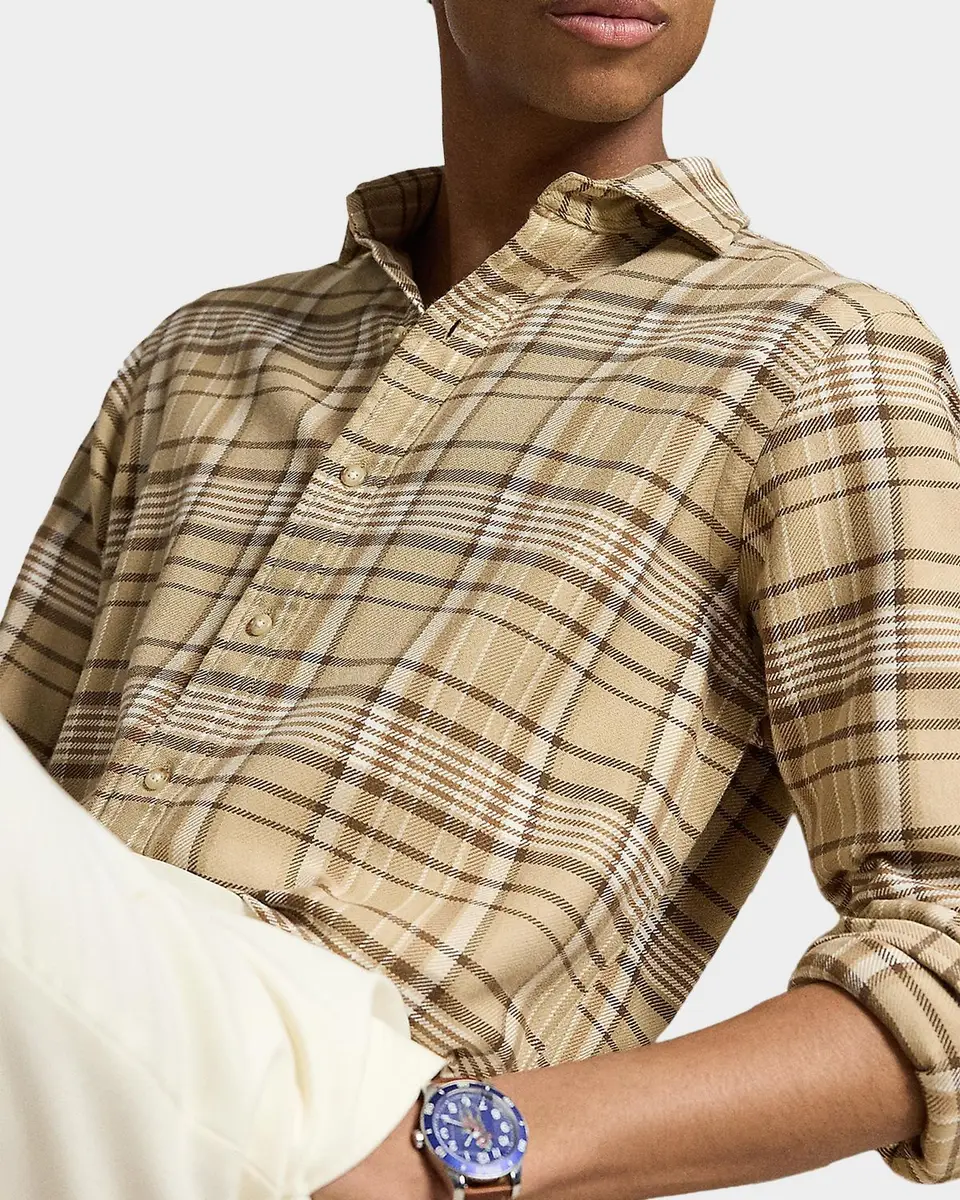 Polo Ralph Lauren Men's Classic Fit Plaid Flannel Button-Down Shirt | Thumbnail 5