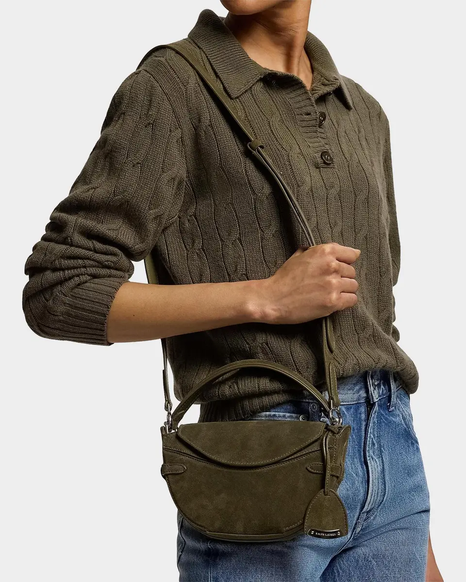 Ralph Lauren Collection The Ralph Calf-Suede Mini Crossbody Bag | Thumbnail 2