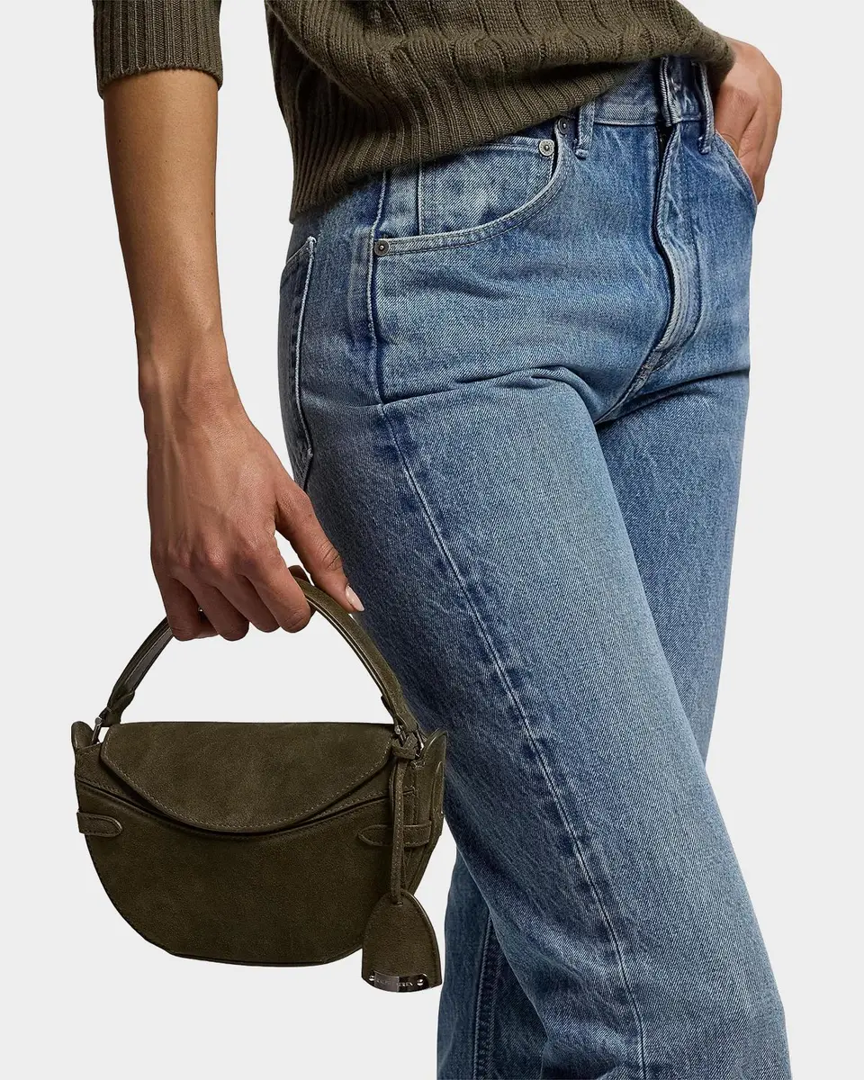 Ralph Lauren Collection The Ralph Calf-Suede Mini Crossbody Bag | Thumbnail 7