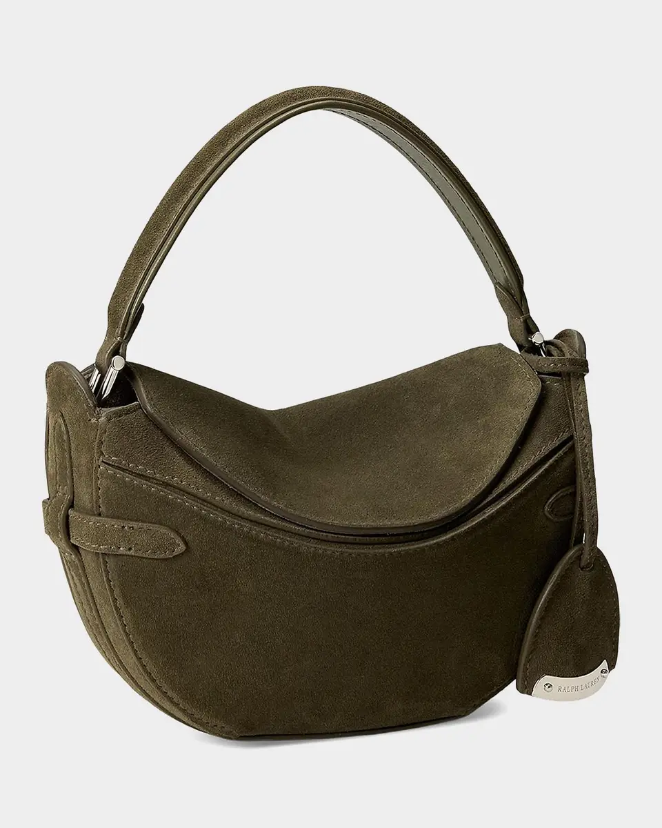 Ralph Lauren Collection The Ralph Calf-Suede Mini Crossbody Bag | Thumbnail 8