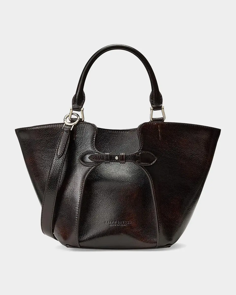 Ralph Lauren Collection The Ralph Distressed Leather Mini Tote | Thumbnail 3 Ralph Lauren Collection The Ralph Distressed Leather Mini Tote | Thumbnail 3