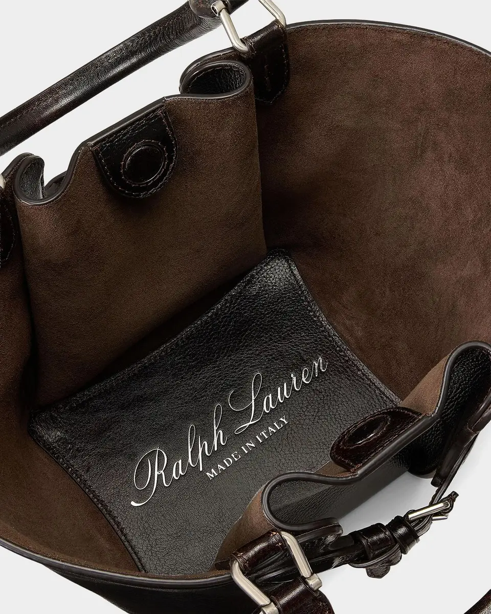 Ralph Lauren Collection The Ralph Distressed Leather Mini Tote | Thumbnail 4 Ralph Lauren Collection The Ralph Distressed Leather Mini Tote | Thumbnail 4