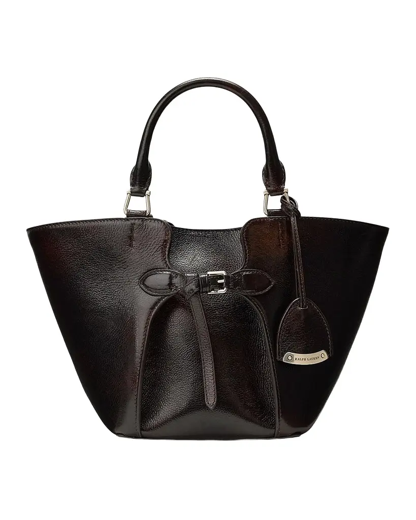 Ralph Lauren Collection The Ralph Mini Belted Leather Tote Bag | Image 1 Ralph Lauren Collection The Ralph Mini Belted Leather Tote Bag | Image 1