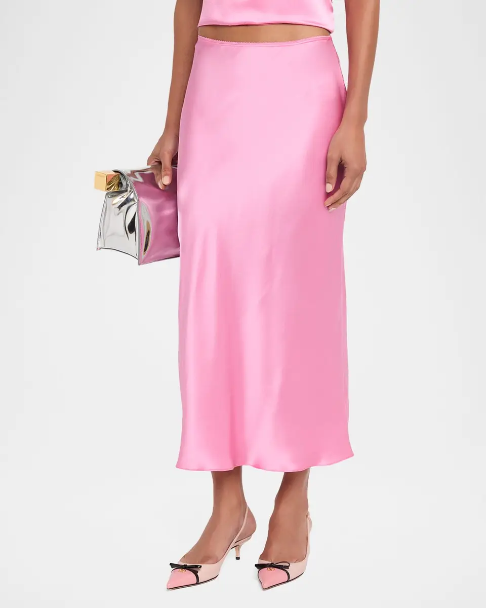 Sablyn Miranda Silk Midi Skirt | Thumbnail 4 Sablyn Miranda Silk Midi Skirt | Thumbnail 4