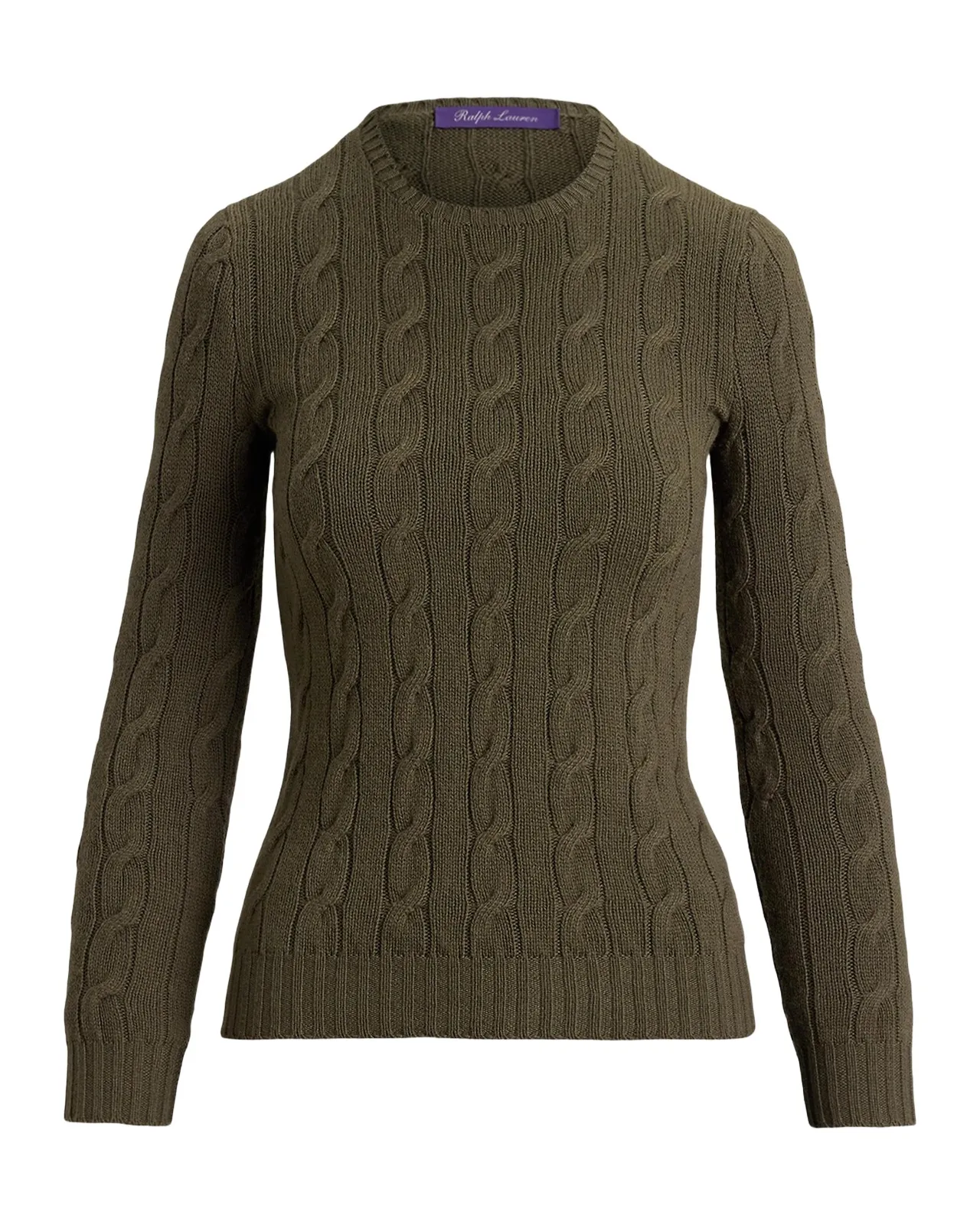 Cable-Knit Cashmere Crewneck Sweater Cable-Knit Cashmere Crewneck Sweater
