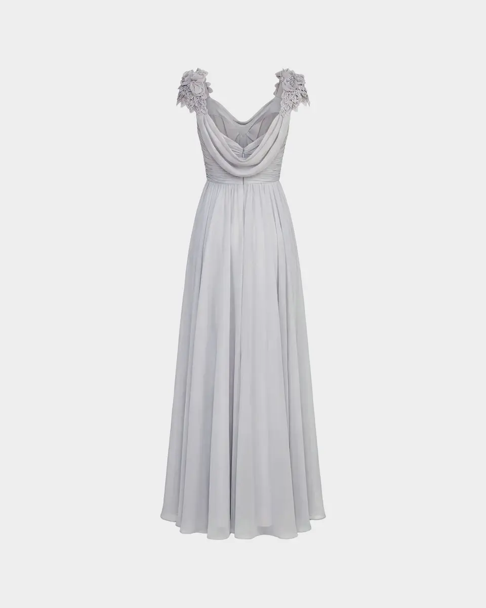 Mac Duggal Floral Chiffon Gown | Thumbnail 6