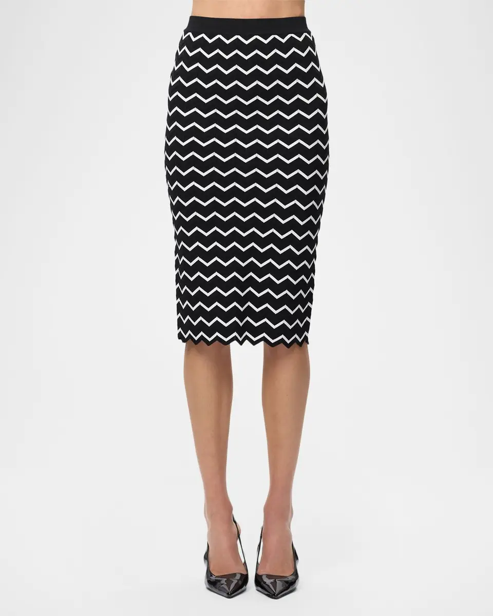Hervé Léger The Giana Chevron Knit Skirt | Thumbnail 2 Hervé Léger The Giana Chevron Knit Skirt | Thumbnail 2
