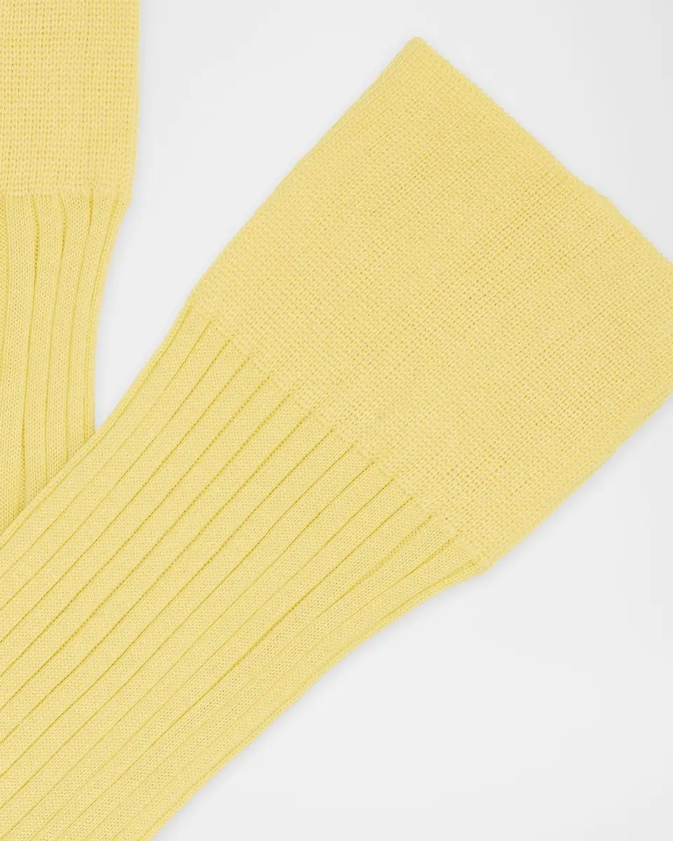 Pantherella Men's Danvers Ribbed Cotton Mid-Calf Socks | Thumbnail 2 Pantherella Men's Danvers Ribbed Cotton Mid-Calf Socks | Thumbnail 2