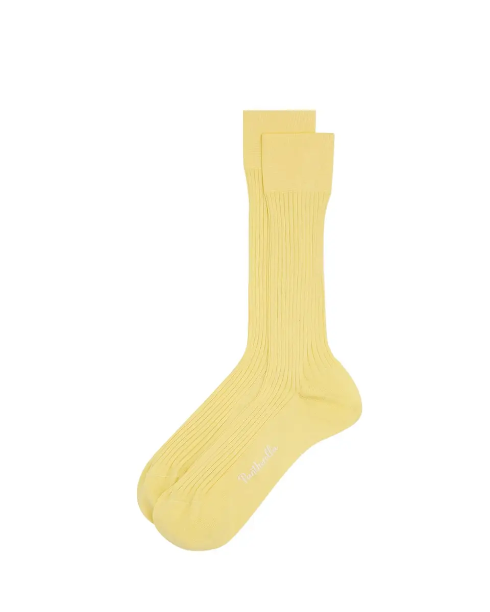 Pantherella Men's Danvers Ribbed Cotton Mid-Calf Socks | Thumbnail 3 Pantherella Men's Danvers Ribbed Cotton Mid-Calf Socks | Thumbnail 3