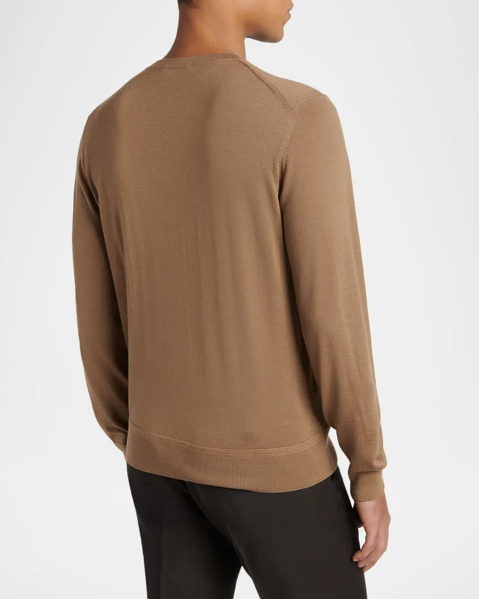 Tom Ford Men's Lyocell and Cotton Long-Sleeve T-Shirt | Thumbnail 2 Tom Ford Men's Lyocell and Cotton Long-Sleeve T-Shirt | Thumbnail 2