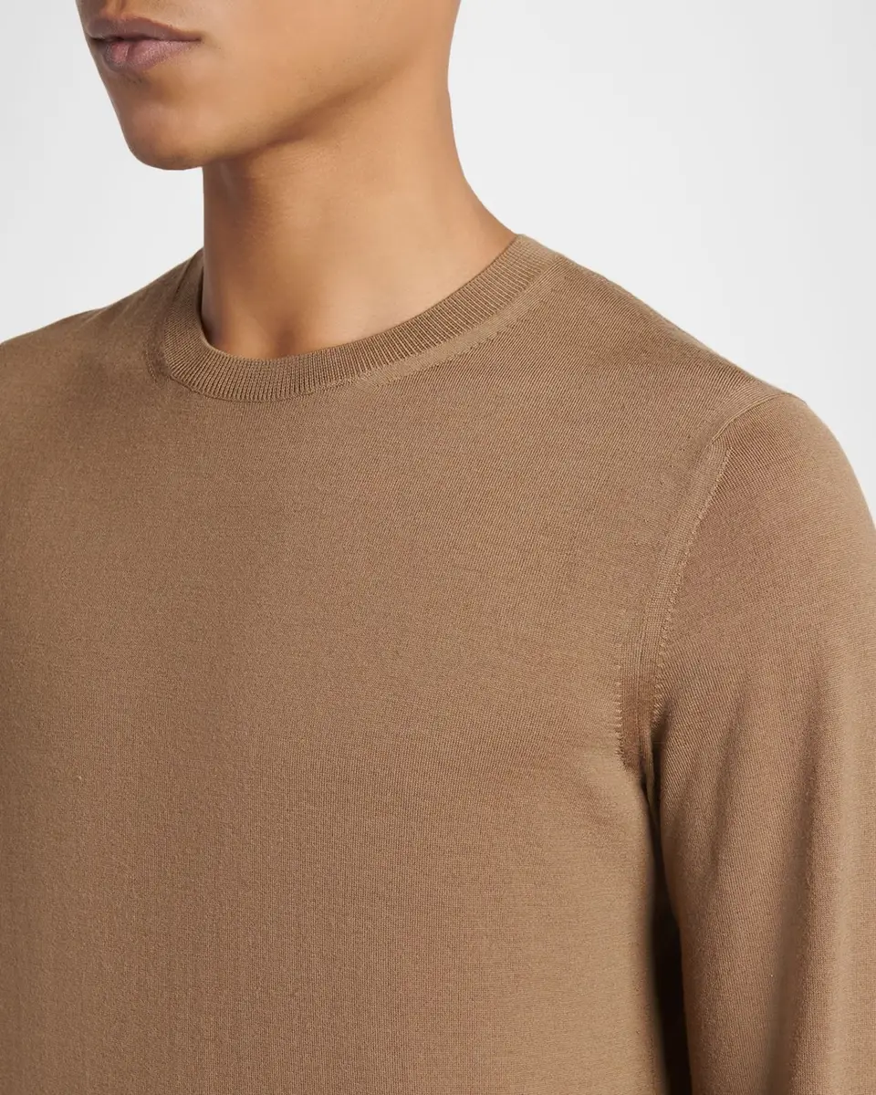 Tom Ford Men's Lyocell and Cotton Long-Sleeve T-Shirt | Thumbnail 4 Tom Ford Men's Lyocell and Cotton Long-Sleeve T-Shirt | Thumbnail 4