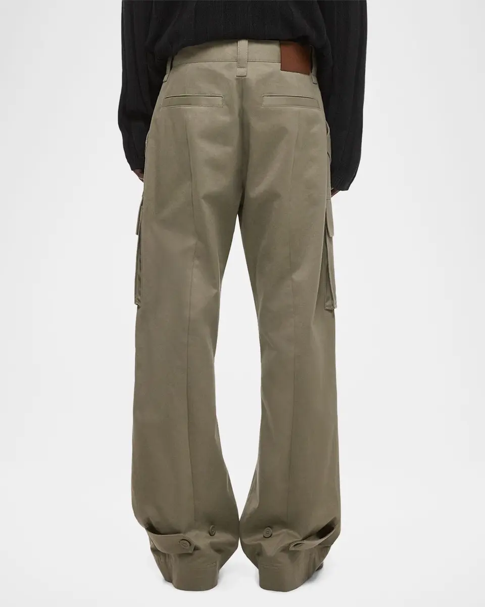 Helmut Lang Men's Chino Twill Wide Leg Cargo Pants | Thumbnail 3 Helmut Lang Men's Chino Twill Wide Leg Cargo Pants | Thumbnail 3