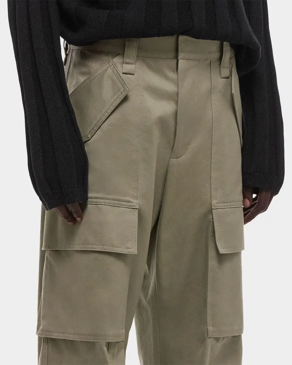 Helmut Lang Men's Chino Twill Wide Leg Cargo Pants | Thumbnail 5 Helmut Lang Men's Chino Twill Wide Leg Cargo Pants | Thumbnail 5